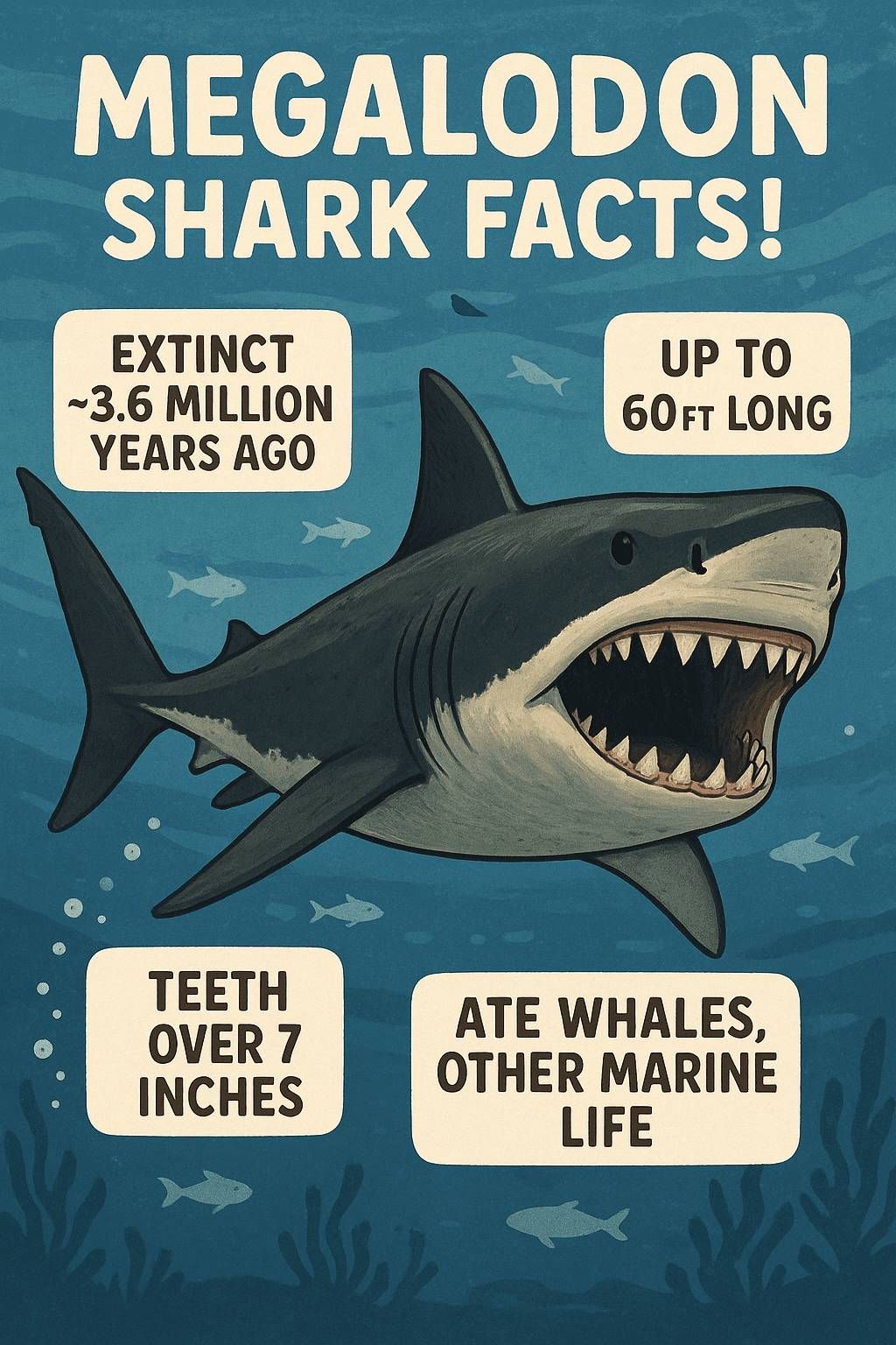 About the Megalodon Shark: Diet, Size, Bite Force, Evolution & More - Fossil Driven