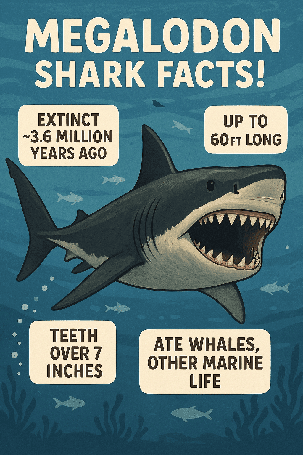 About the Megalodon Shark: Diet, Size, Bite Force, Evolution & More - Fossil Driven