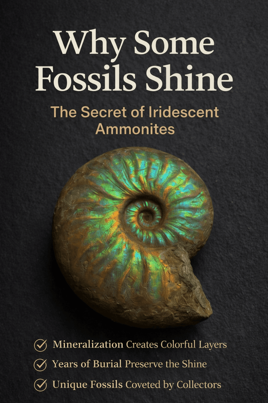 Ammonite Iridescence: Why Some Fossils Shine (and Some Don’t) | Fossil Driven