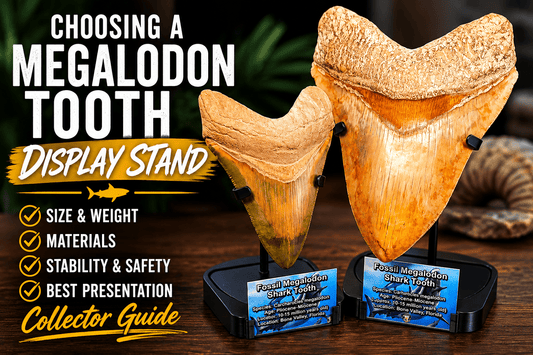Choosing a Megalodon Tooth Display Stand - Fossil Driven