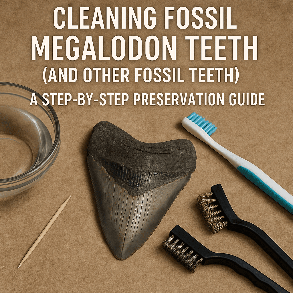 Cleaning Fossil Megalodon Shark Teeth: A Complete Guide | Fossil Driven - Fossil Driven