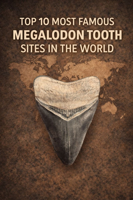 🌍 Top 10 Most Famous Megalodon Tooth Sites in the World - Fossil Driven