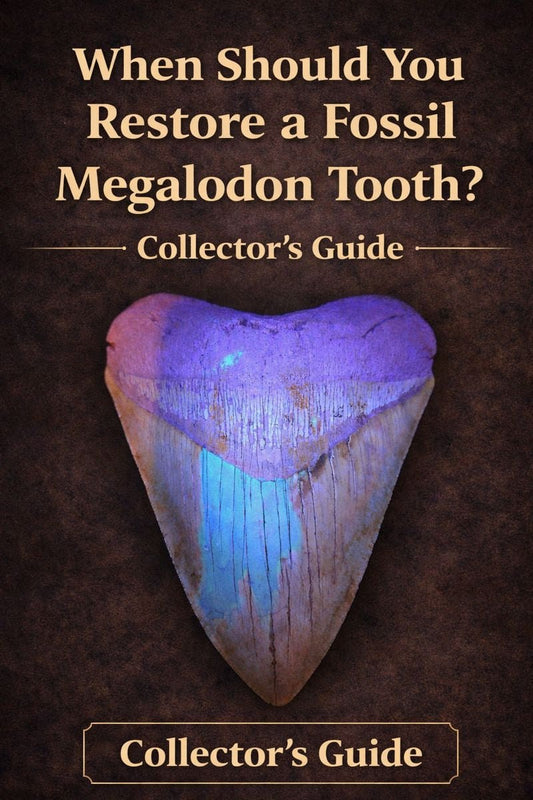 When Should You Restore a Fossil Megalodon Tooth? | Collector’s Guide - Fossil Driven
