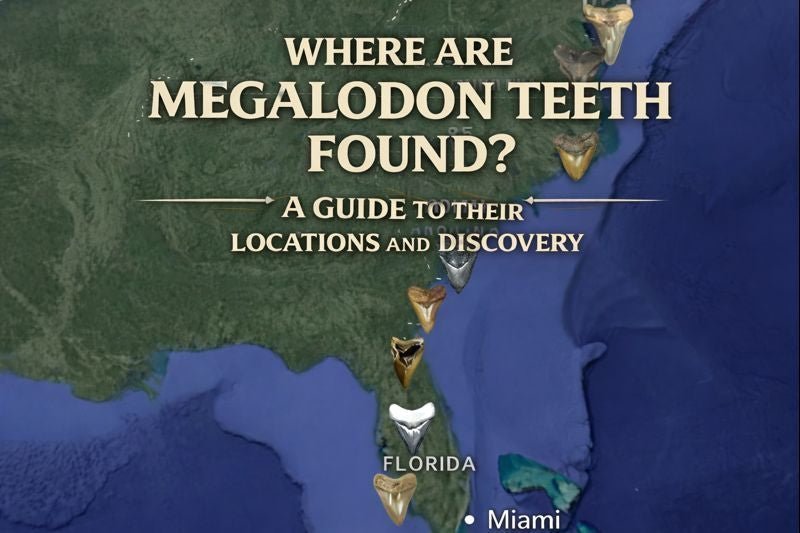 Where Are Megalodon Teeth Found? Global Locations Guide to Collecting | Fossil Driven