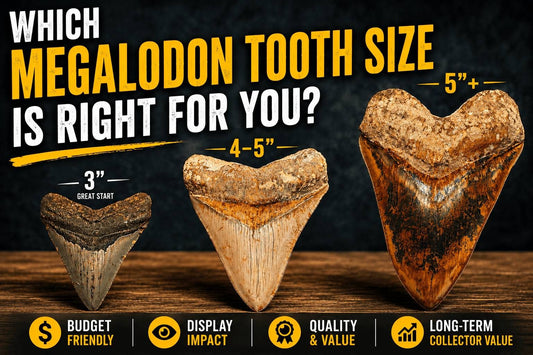 Which Megalodon Tooth Size Is Right for You? | Fossil Driven - Fossil Driven