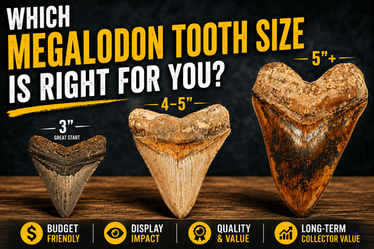 Which Megalodon Tooth Size Is Right for You? | Fossil Driven - Fossil Driven