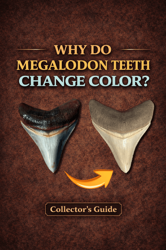 Why Do Fossil Megalodon Teeth Change Color When They Dry? - Fossil Driven