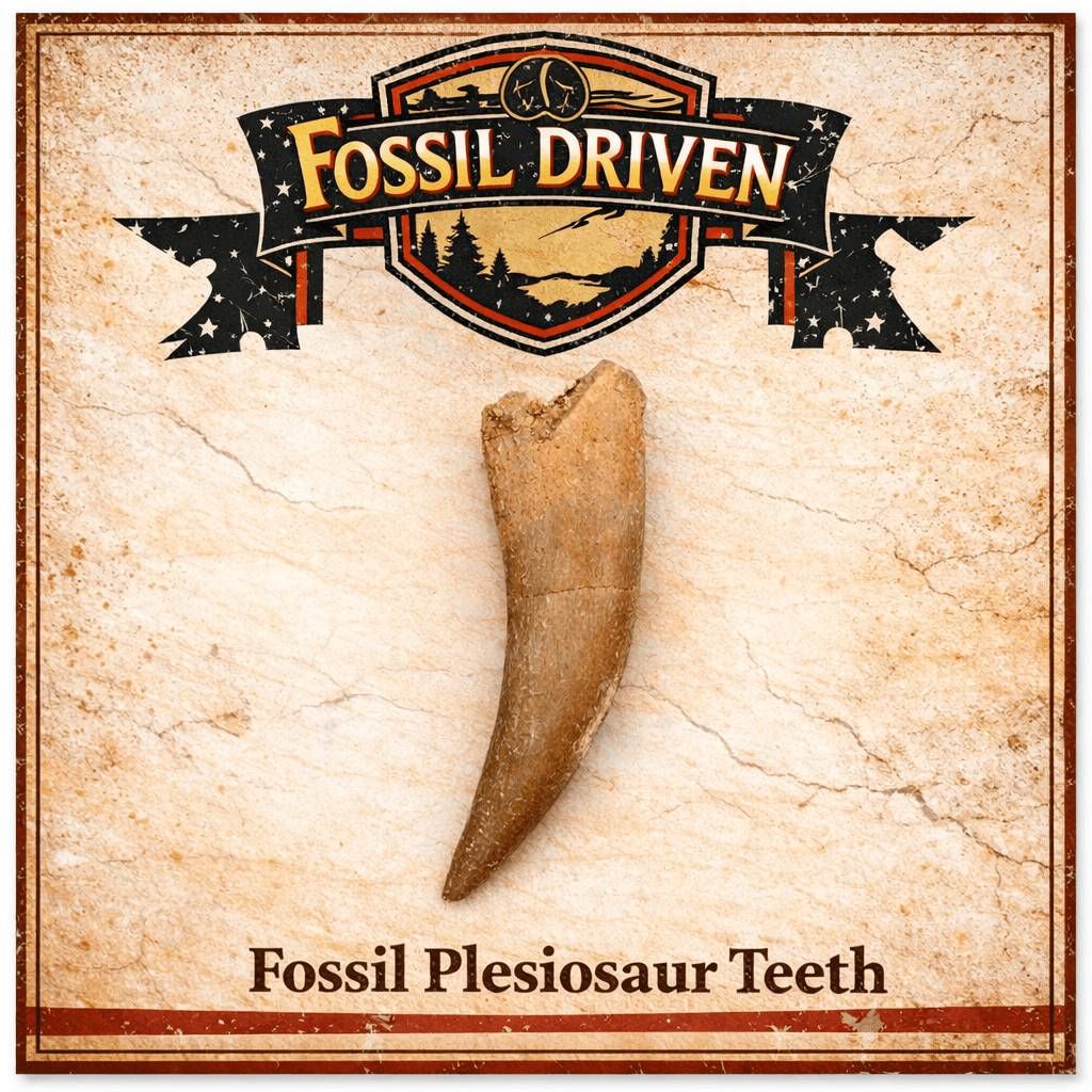 Authentic Plesiosaur Fossil Teeth for Sale | Fossil Driven - Fossil Driven