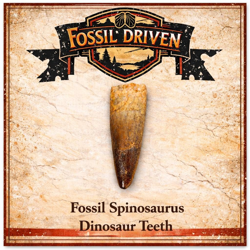 Authentic Spinosaurus Teeth – Real Dinosaur Fossils from the Kem Kem Basin, Morocco - Fossil Driven