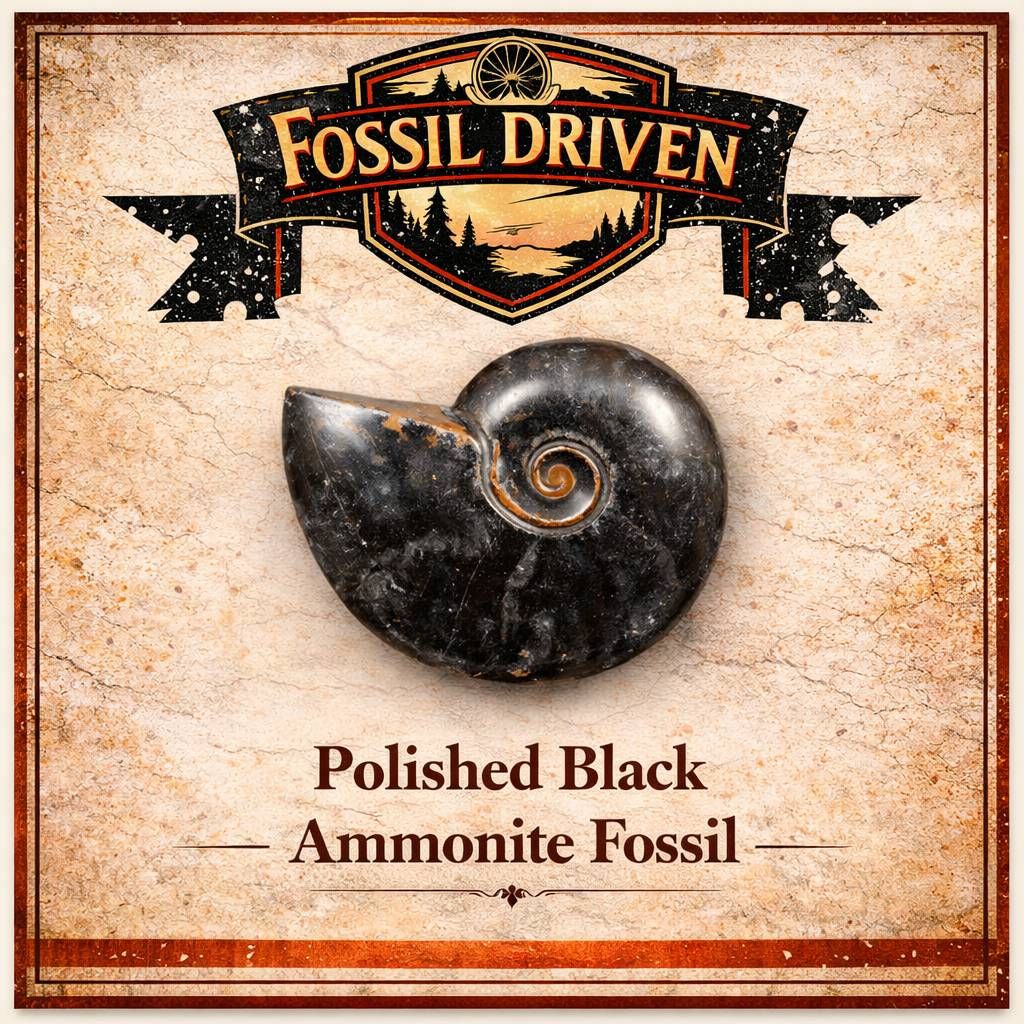 Black Polished Ammonite Fossils for Sale - Fossil Driven