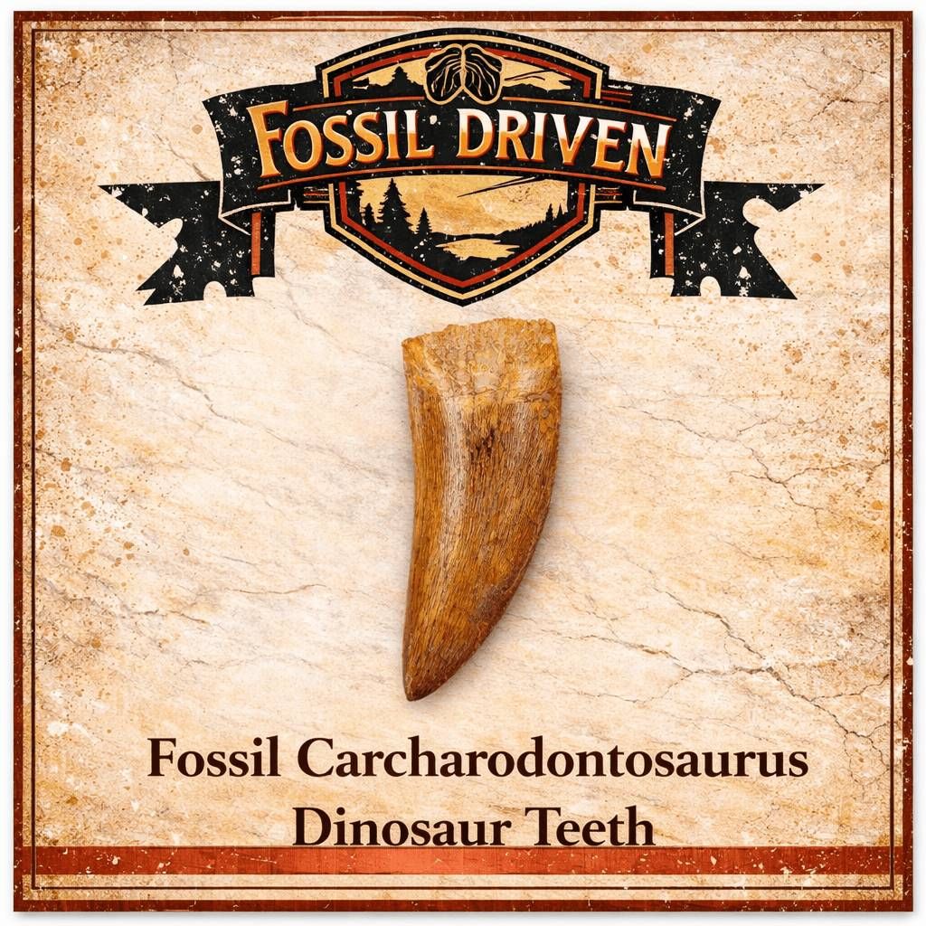 Carcharodontosaurus Dinosaur Teeth for Sale | Fossil Driven - Fossil Driven