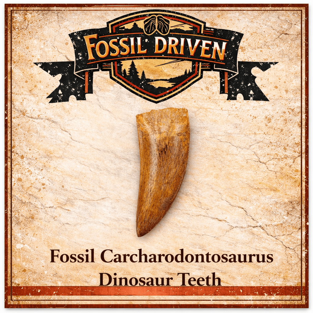 Carcharodontosaurus Dinosaur Teeth for Sale | Fossil Driven - Fossil Driven