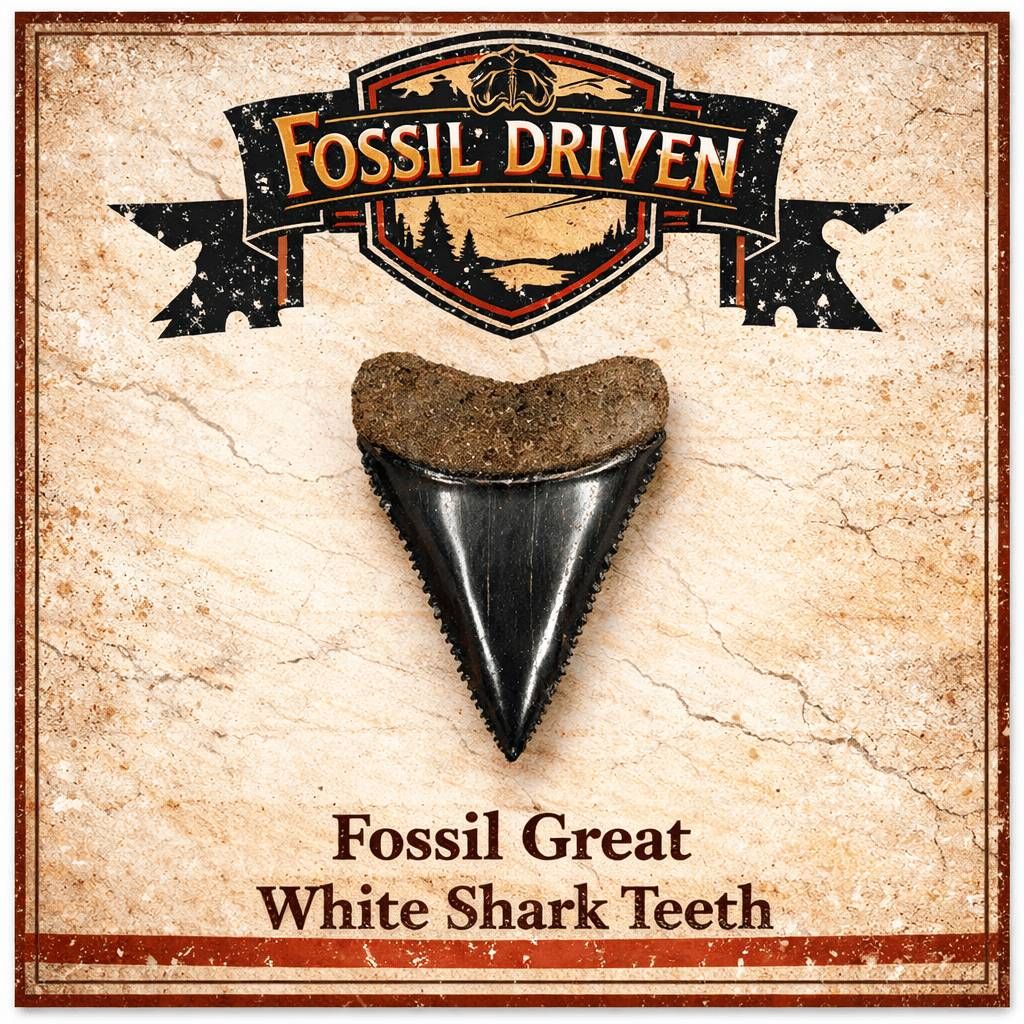 Fossil Great White Shark Teeth for Sale - Fossil Driven