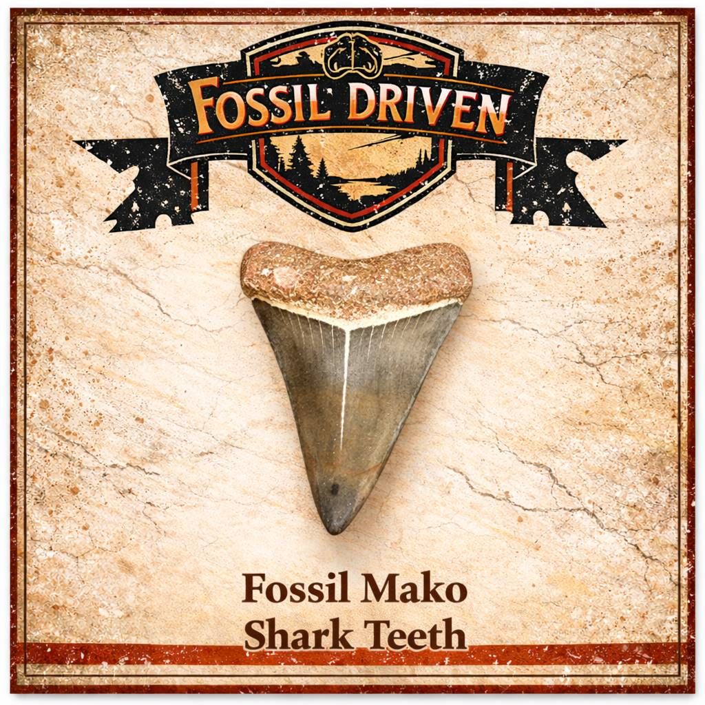 Fossil Mako Shark Teeth for Sale – Authentic Isurus Fossils from Prehistoric Oceans - Fossil Driven