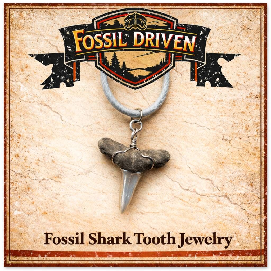 Fossil Shark Tooth Jewelry – Necklaces, Earrings & More - Fossil Driven
