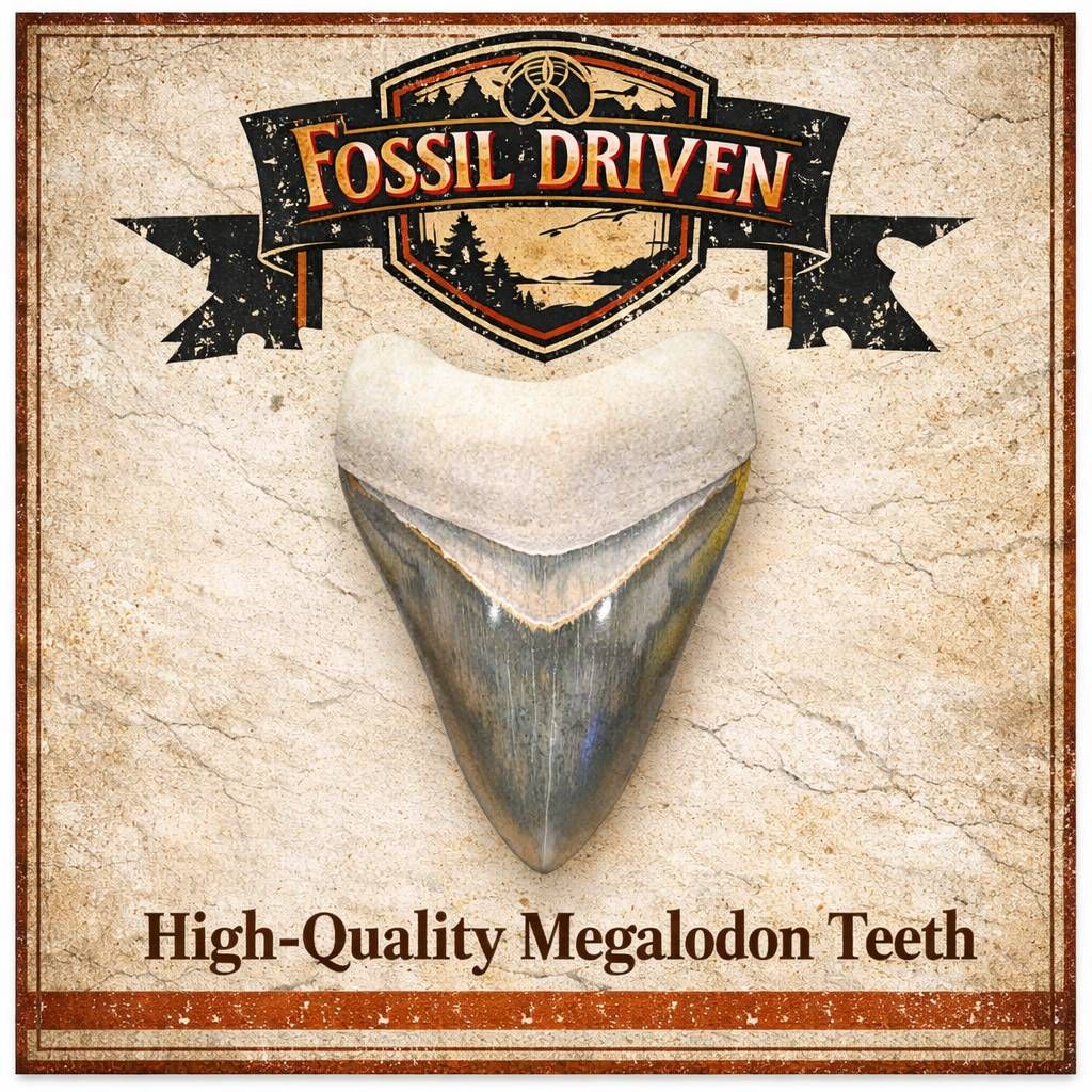 High-Quality Megalodon Teeth for Sale – Premium Fossil Shark Specimens - Fossil Driven