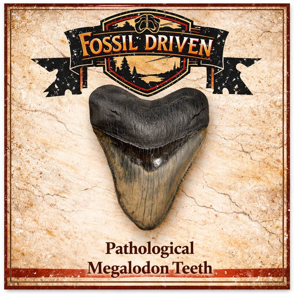Pathological Fossil Shark Teeth for Sale | Fossil Driven - Fossil Driven
