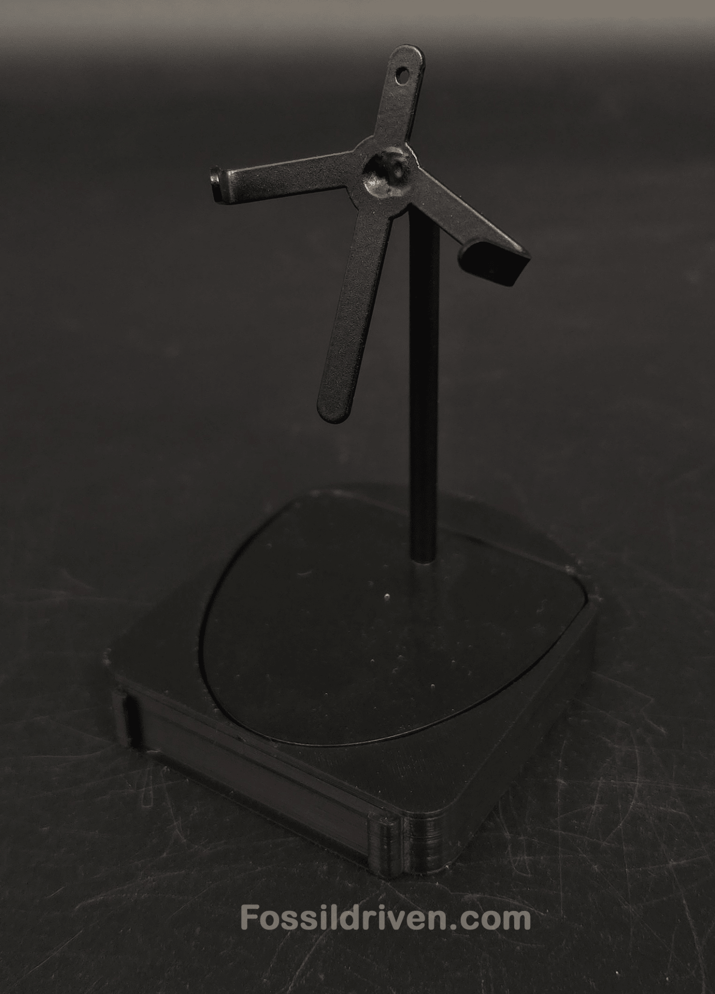 Fossil Megalodon Tooth Display Stand with Magnetic Info Base (3"–5" Teeth) - Fossil Driven