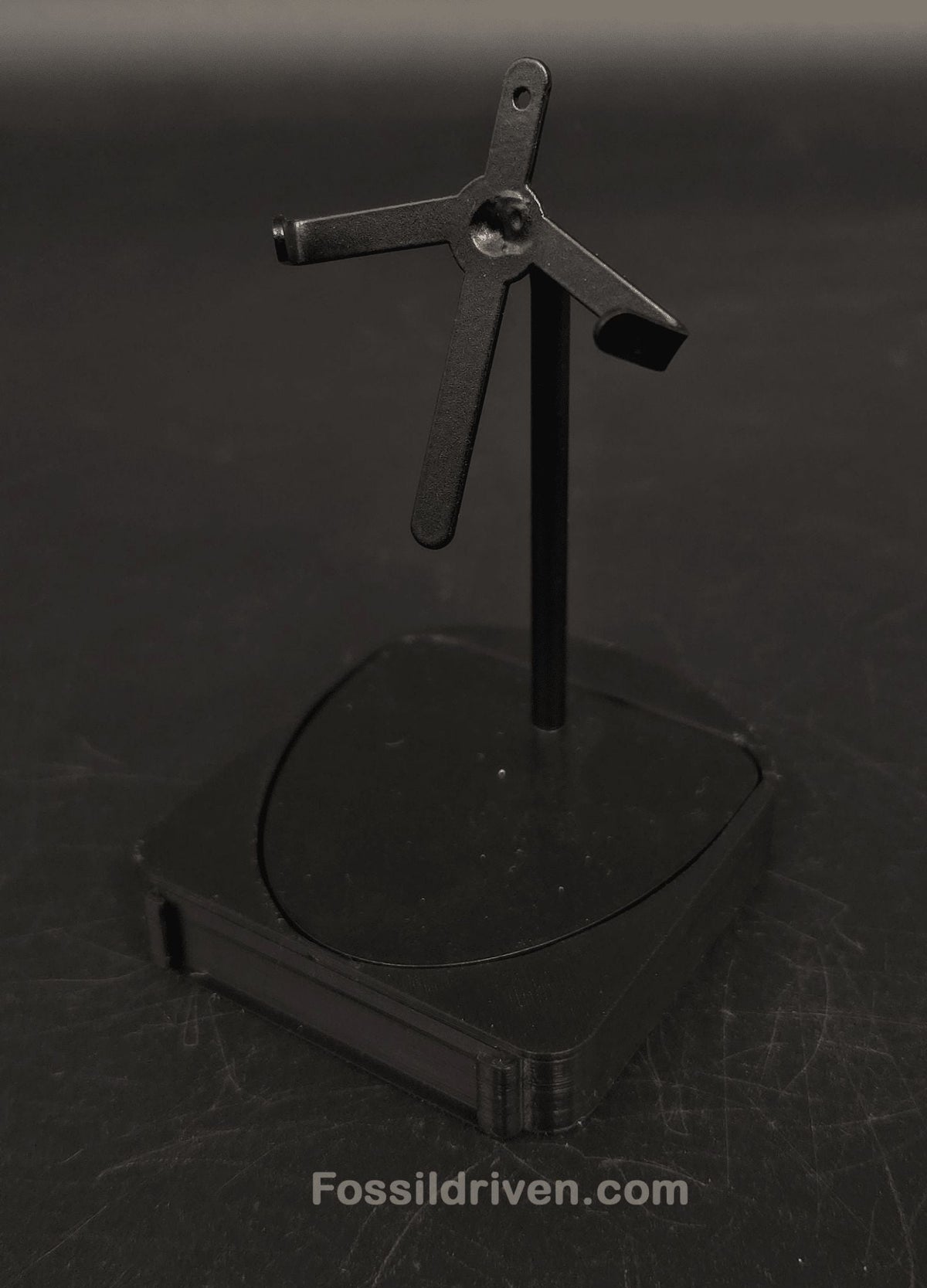 Fossil Megalodon Tooth Display Stand with Magnetic Info Base (3"–5" Teeth) - Fossil Driven