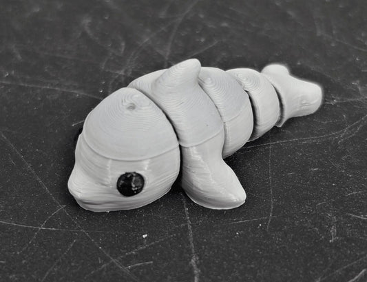 Mini Flexi Dolphin – 2" 3D Printed Fidget Toy - Fossil Driven