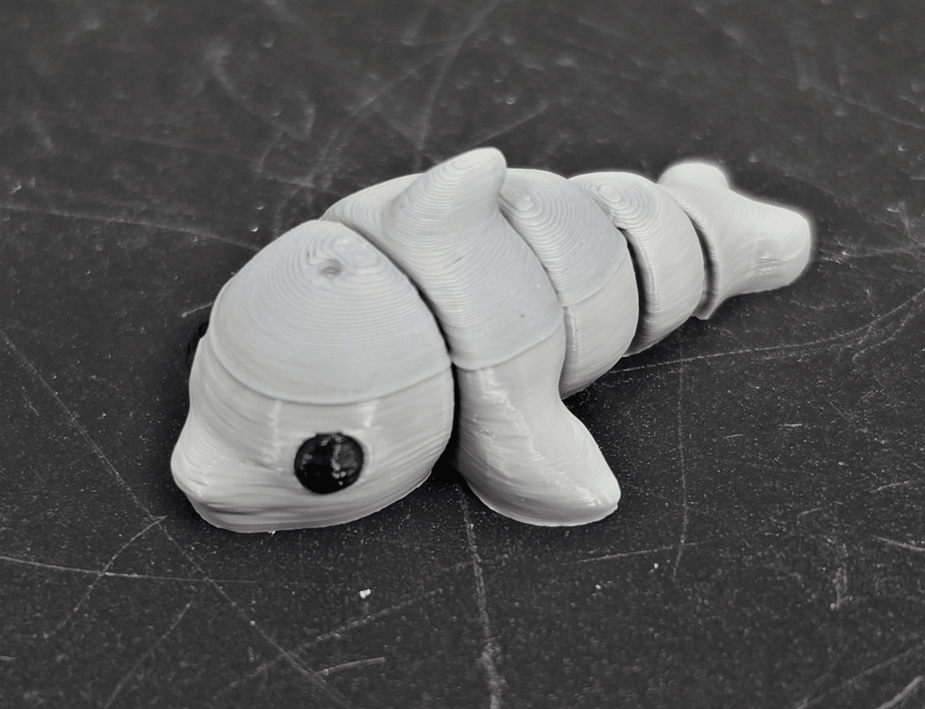 Mini Flexi Dolphin – 2" 3D Printed Fidget Toy - Fossil Driven