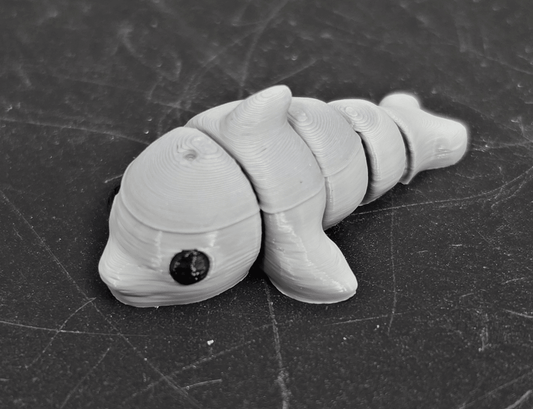 Mini Flexi Dolphin – 2" 3D Printed Fidget Toy - Fossil Driven
