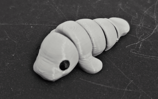 Mini Flexi Manatee – 2" 3D Printed Fidget Toy - Fossil Driven