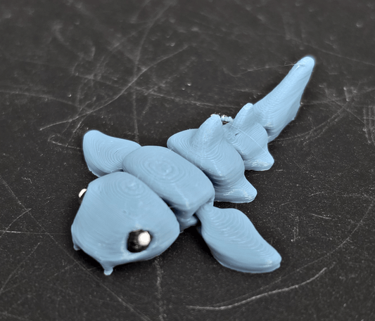 Mini Nurse Shark – 2" 3D Printed Flexi Fidget Toy - Fossil Driven