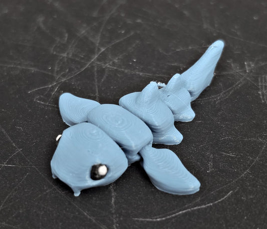 Mini Nurse Shark – 2" 3D Printed Flexi Fidget Toy - Fossil Driven