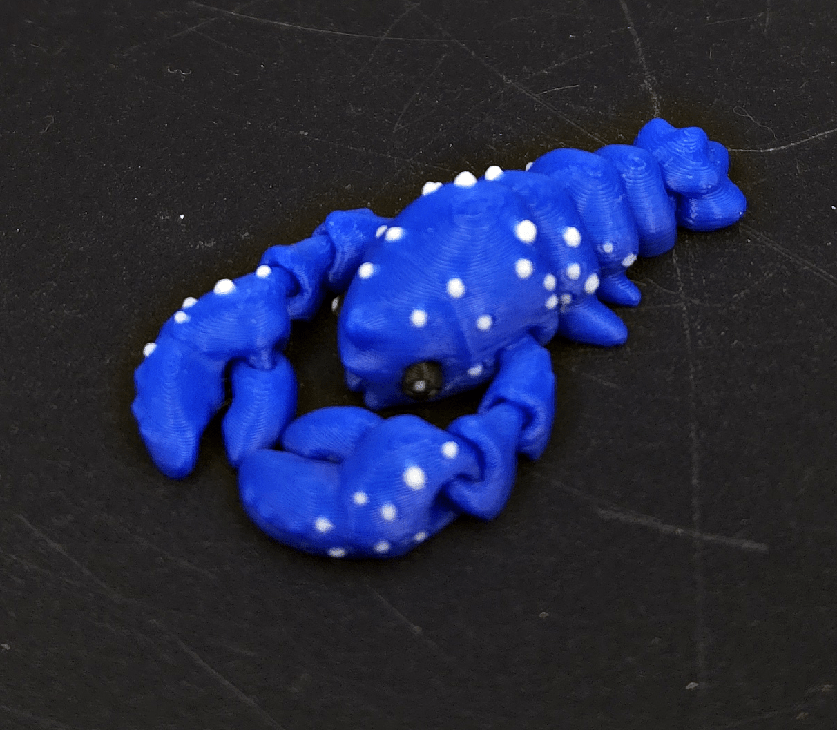 Rare Blue Mini Flexi Lobster – 3D Printed Fidget Toy - Fossil Driven